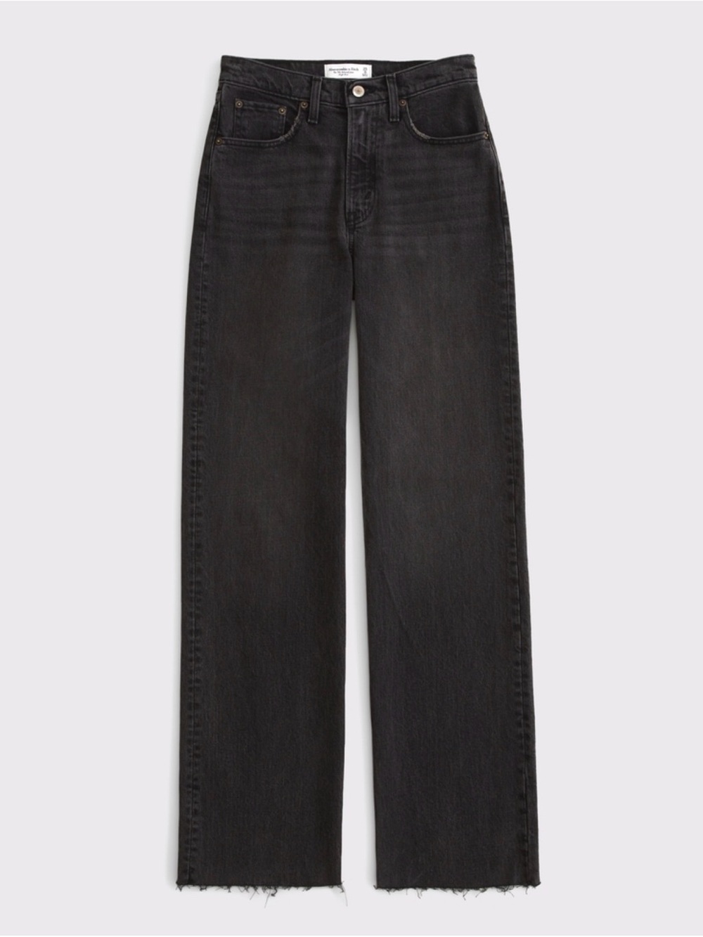 Abercrombie & Fitch Curve Love 90s Relaxed Jeans High-Rise, Black Wash, 30/10 XS